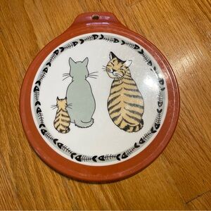 Ceramic Cat-Themed trivet
